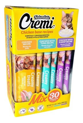 Snack Churu Cremi Gato Pollo 30 Uni. Sabores Variados