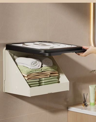 Repisas Para Baño Plegable De Pared Impermeable