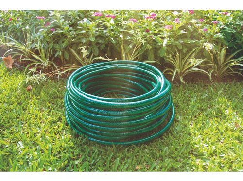 Mangueira Flex Verde Em Pvc Com 3 Camadas Distintas 30m Tram