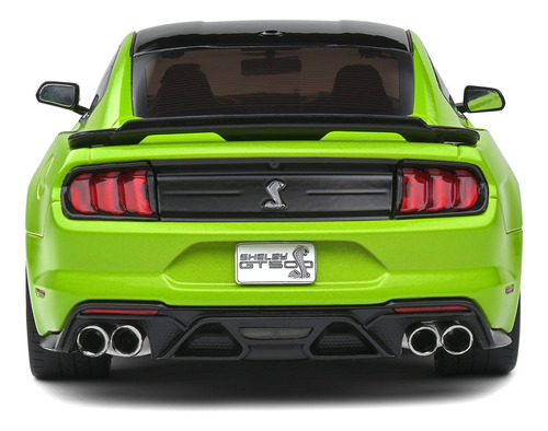 Miniatura Ford Mustang Shelby Gt500 2020 Verde Lima 1:18 Solido