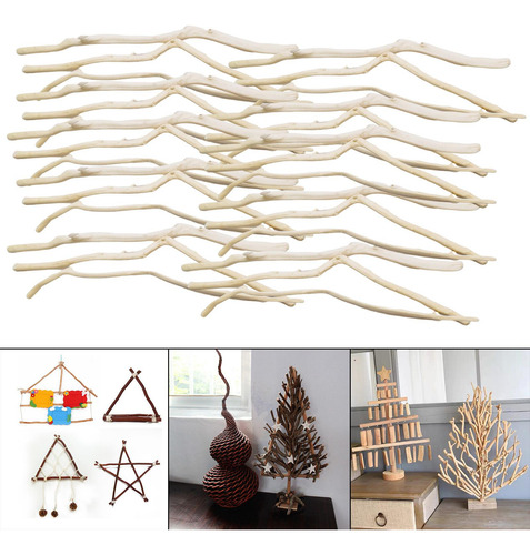 Juego De Palos De Madera Rústica 250g 20 Centímetros