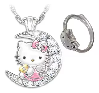 Collar + Anillo Ajustable Hello Kitty 2 Piezas