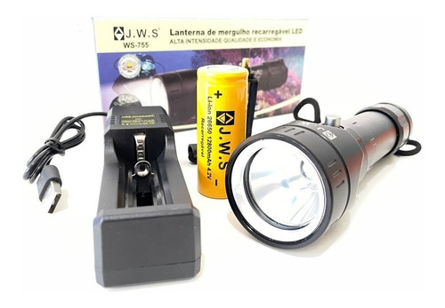 Lanterna Profissional Mergulho Led P50 3 Modos Original Jws®
