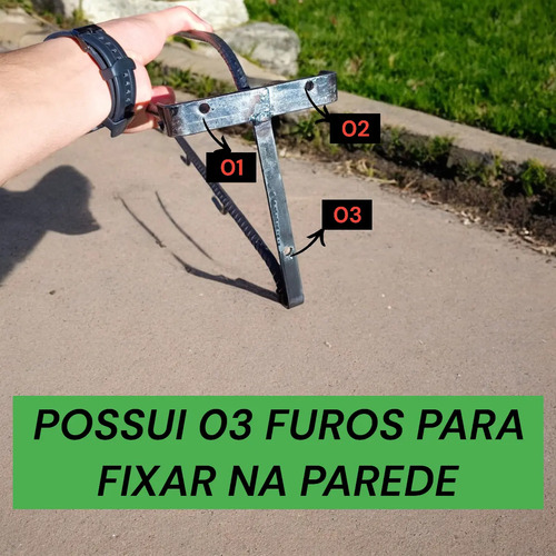 foto de 2 Suportes Porta Selas Parafusos E Bucha !!! Cor Preto