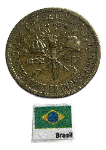Moeda 500 Réis 1922, Br 1168 Brasil (Usado)