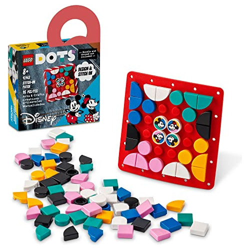 Parche Lego Dots Con Diseño De Mickey Mouse Y Minnie Mouse D