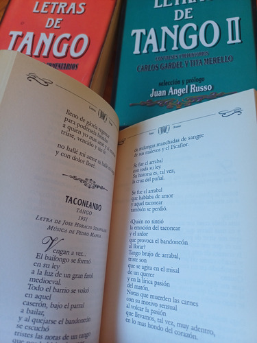 Combo Letras De Tango ( 3 Tomos) - Juan Angel Russo- (Usado)