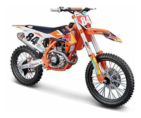 Maisto Burago Moto Red Bull Ktm Supercross Sx450, Multicolor