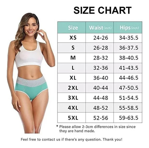 Calzoncillos Elásticos De Cintura Alta Para Mujer De Algodón