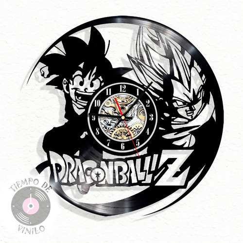 Reloj De Pared Elaborado En Disco Lp Dragon Ball Z Ref.01