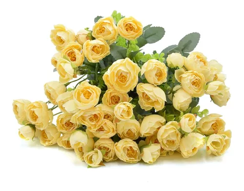 Arreglo Floral De Mini Orquídeas artificiales Amarillo – Blumart