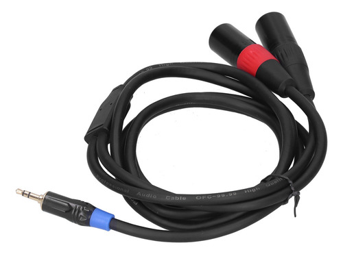 Cw Convertidor De Cable Estéreo De 3,5 Mm A Conector Dual