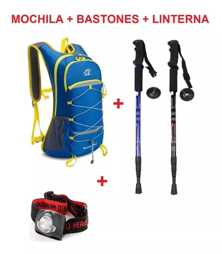 Mochila Trekking 25 L+ 2 Bastones + Bolsa - Outdoor Online