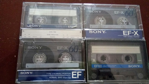 Lote 4 Fitas Cassete Sony Efx