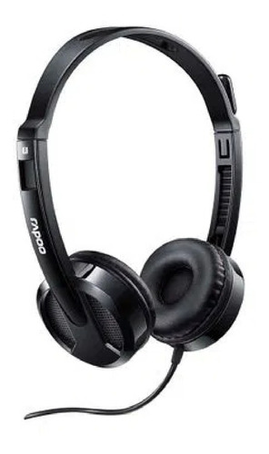 Imagem 3 de 4 de Headset Rapoo Usb Preto Garantia 5 Anos H120 - Ra020