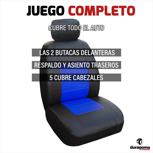 Fundas Cubre Asientos Acolchado Eco Cuero P/ Renault Duster