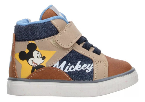 Tenis Niño Disney Mickey Mouse Café Velcro