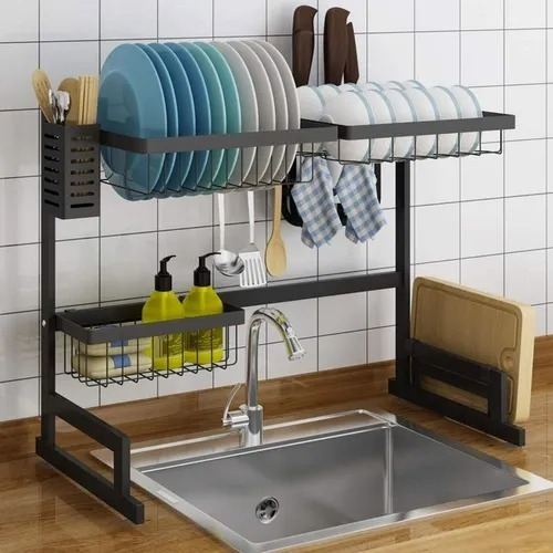 Rack Escurridor Secaplatos Multiuso Acero Inox 85cm