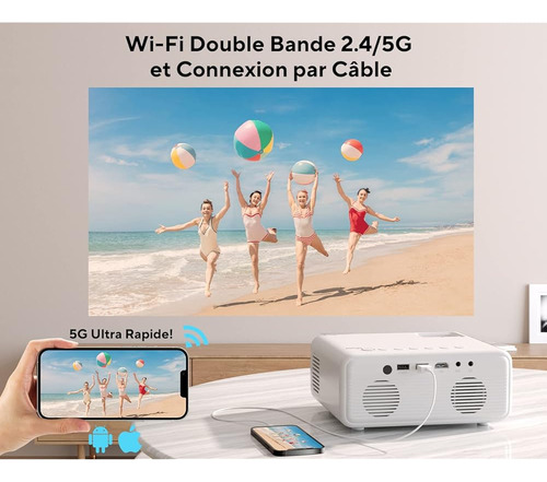 Mini Proyector 1080p Full Hd + Soporte - Envío Gratis 5-10 D