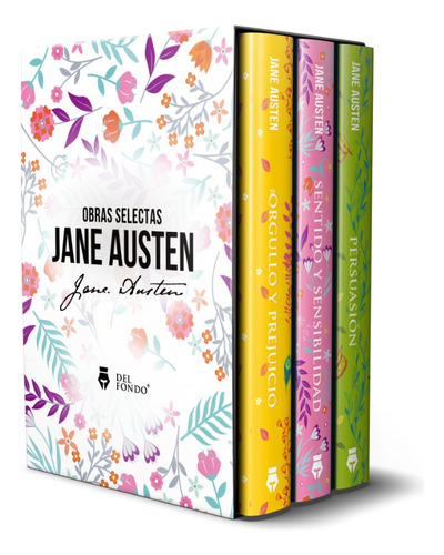 Pack 3 Libros Jane Austen Con Caja Persuasion- Orgullo Y Pre