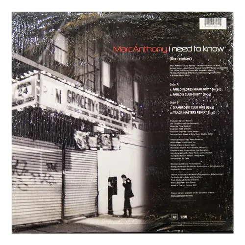 Marc Anthony - I Need To Know | 12 Maxi Single Usado (Usado)