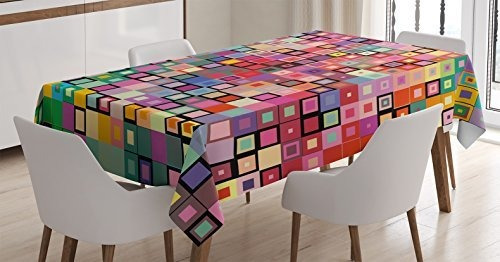 Ambesonne Modern Tablecloth, Arco Iris Como Colorido Kgvbi