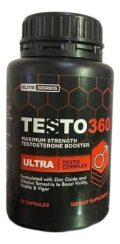 Suplemento en cápsula Weider  Testo Testo 360 Black testosterona en pote de 156g 90 un pack x 2 u