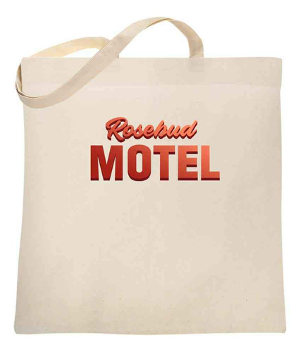 Pop Threads Rosebud Motel Logo Retro Funny Rose Family Bolsa