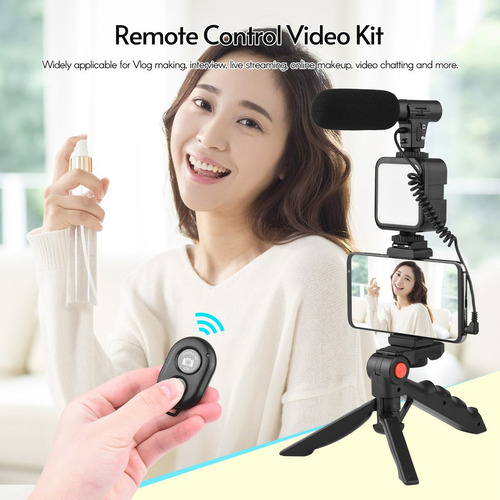 Kit De Videoteléfono Vlog, Trípode, Soporte Para Teléfono De