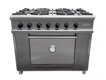 Comprar Cocina Industrial Brafh 1045 Acero Inox A Gas 6 Hornallas C
