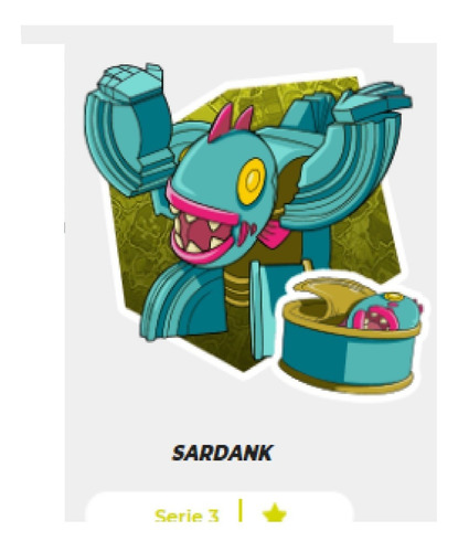 Botbots Serie 3 Sardank Transformers Sardina (Usado)