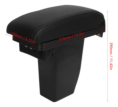 Reposabrazos, Consola Central, Almacenamiento, 3 Interfaces