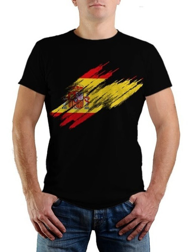 Camiseta Estampada Espanha - 100% Algodão Premium