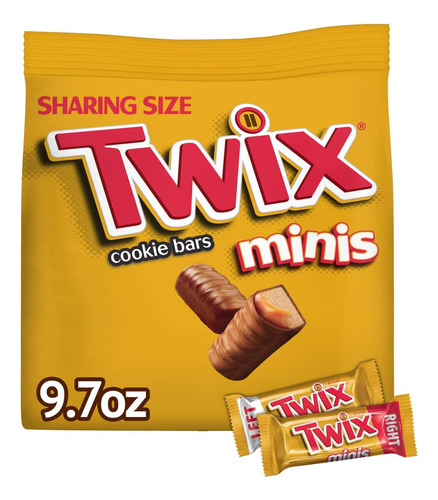 Twix Caramelo Minis - Barra De Galletas De Chocolate De 9.7