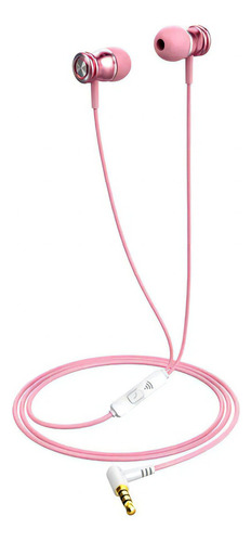 Auriculares Havit E303 Rosa 3,5mm 120cm 20 Hz Para Celulares