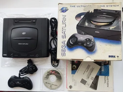 comprar Consola Sega Saturn En Caja + 1 Control + Manual + 1 Juego 