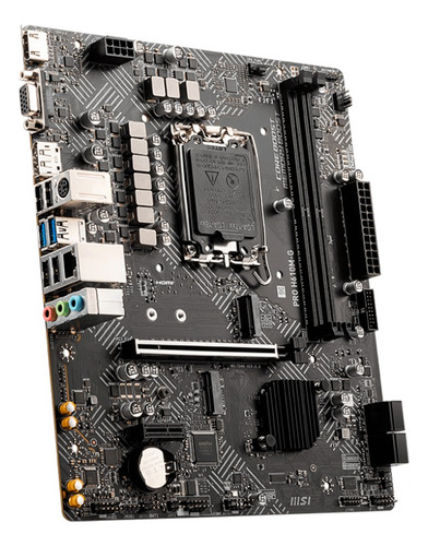 Tarjeta Madre Msi Pro H610m-g Socket 1700 Ddr5 Color Negro