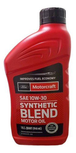 Aceite 10w30 Motorcraft Semi Sintético Original Ford