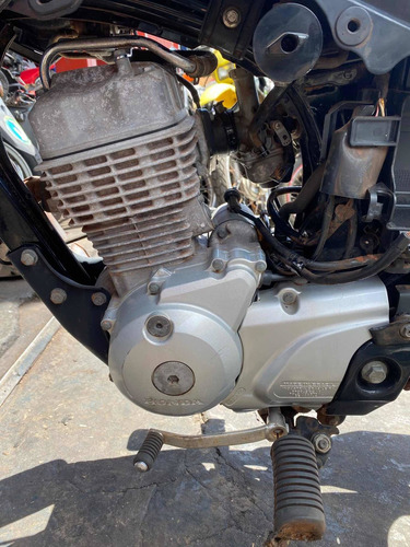 Imagem 6 de 9 de Motor Completo Honda Fan 125 2014 Partida Elétrica C/ Nota