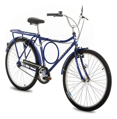 comprar Bicicleta 26 Houston Barra Circular Forte \u002F Super Forte Vb Cor Azul