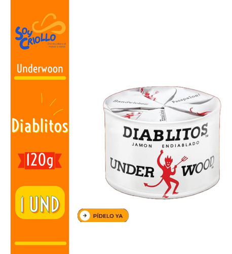 Diablitos Underwood Jamón Endiablado De 120g 1 Unidad 