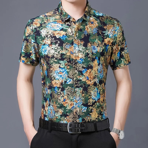 Ropa Masculina Con Estampado De Camisas De Verano Para Hombr