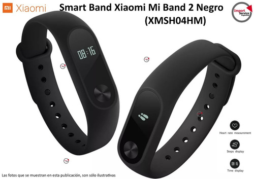 Smartband Xiaomi Mi Band 2 Negro (xmsh04hm)