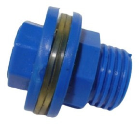 Conexión Para Tanque De Agua Flanche Pvc De 3/4 Pulgada Azul