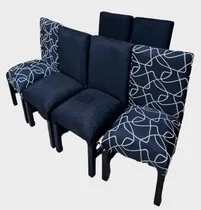 Comprar Combo De Sillas Vestidas En Chenille 6 Unidades 