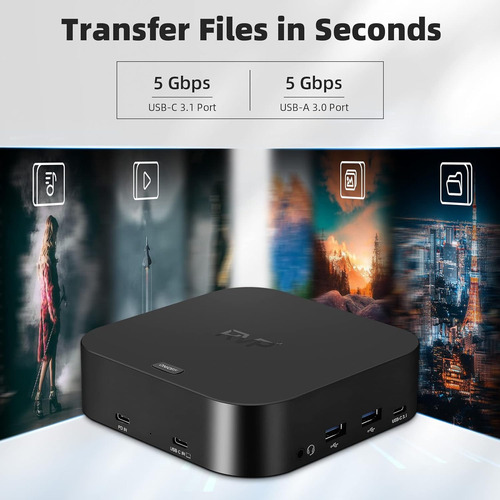 Estación De Acoplamiento Usb C 3 Monitores, 13 1, Trip...