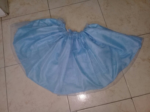 Pollera Tutu Celeste 40 _45 Cms Adulto 