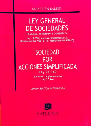 Ley General De Sociedades 2022 - Balbín, Sebastián