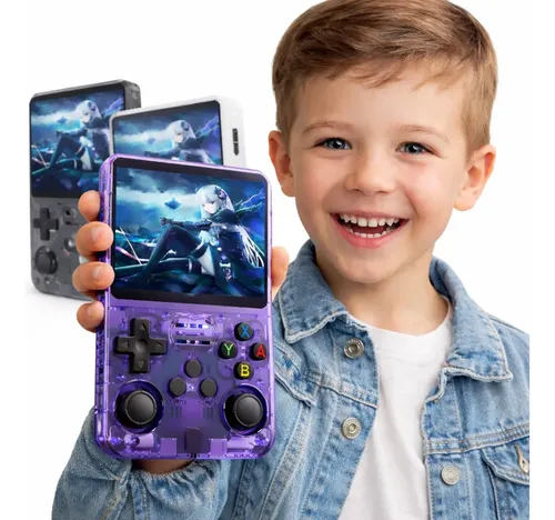 Tela  Portátil Retrô R36s Pro 15mil Jogos Console 64gb