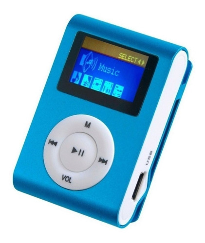 Mp3 Shufle Con Pantalla Lcd Ranura Micro Sd.